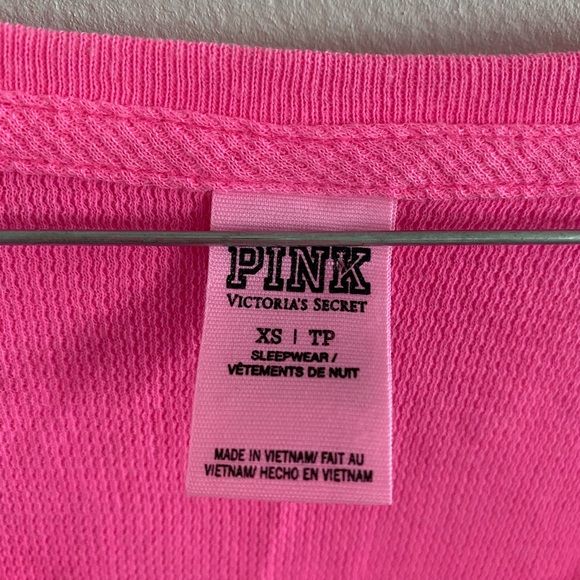 NWPT PINK waffle know long sleeve - Picture 2 of 2